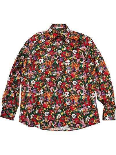 Christopher Kane PSYCH FLORAL COTTON SHIRT