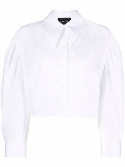 Simone Rocha укороченная блузка с объемными рукавами