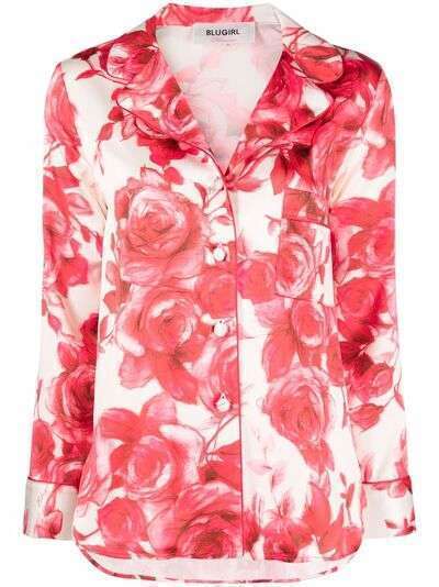 Blugirl floral-print long-sleeve shirt