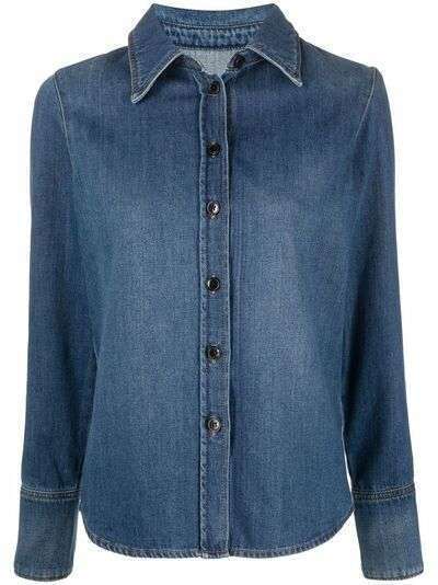 Victoria Beckham джинсовая рубашка с длинными рукавами
