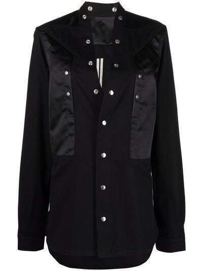 Rick Owens button-fastening panelled shirt