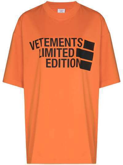 VETEMENTS Limited Edition logo-print T-shirt