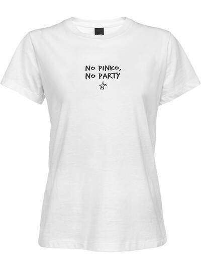 PINKO "футболка No Pinko, No Party "