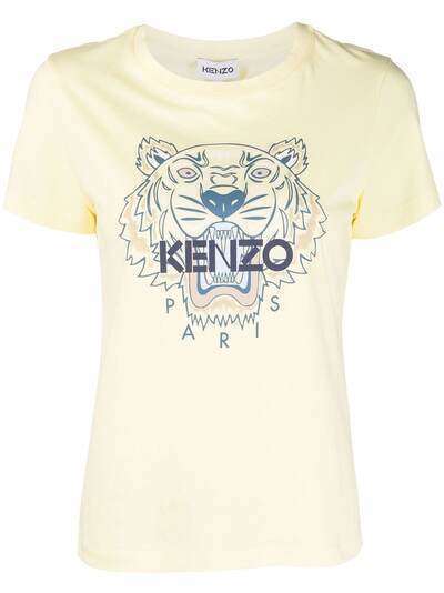 Kenzo футболка из органического хлопка с принтом Tiger