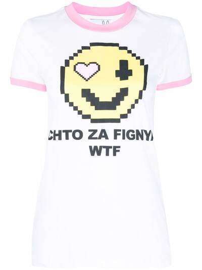 Natasha Zinko pixel smiley T-shirt