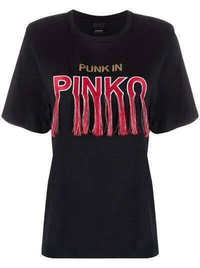 PINKO футболка с короткими рукавами и логотипом
