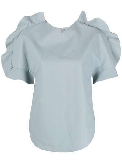 Jil Sander футболка с короткими рукавами и оборками