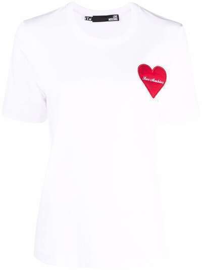 Love Moschino футболка с нашивкой