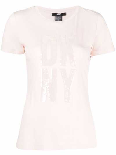DKNY футболка Sequin Logo
