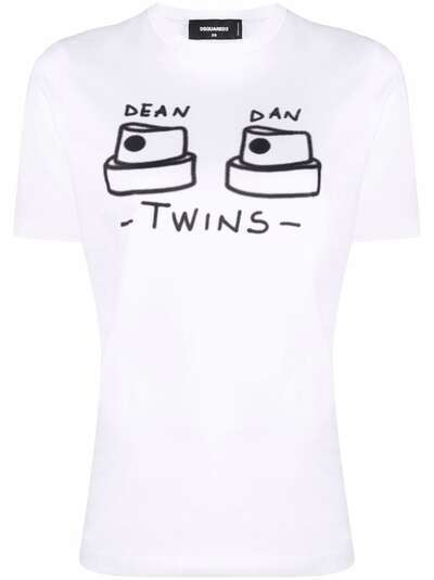 Dsquared2 футболка с принтом Twins