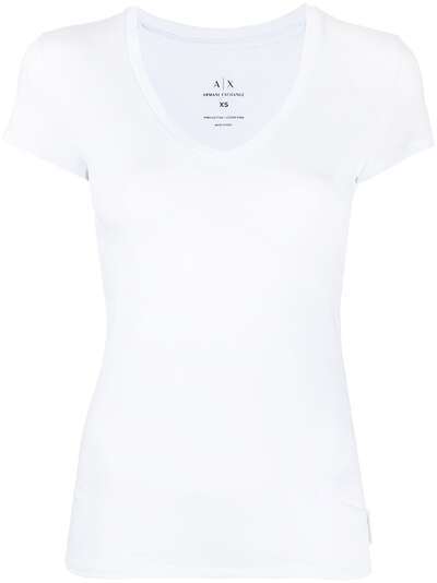 Armani Exchange футболка с V-образным вырезом