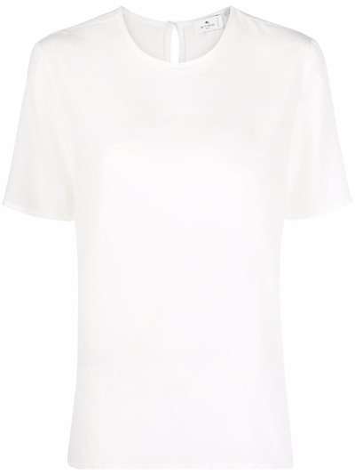 ETRO шелковая футболка с короткими рукавами