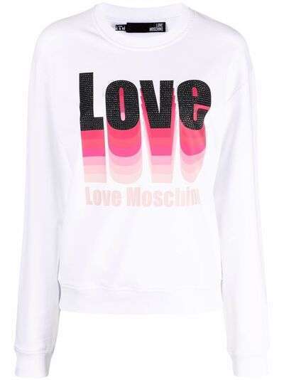 Love Moschino футболка с длинными рукавами и логотипом