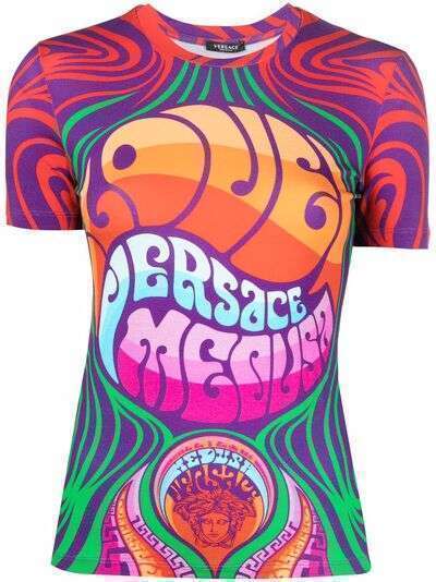 Versace футболка с принтом Medusa Music