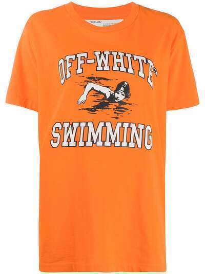 Off-White футболка Swimming