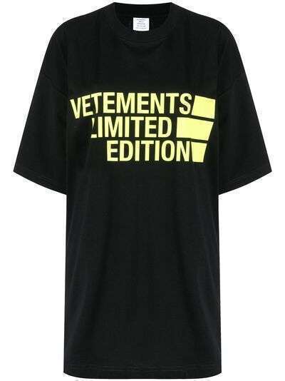 VETEMENTS футболка Limited Edition с логотипом