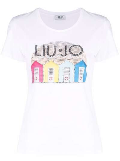 LIU JO футболка с кристаллами