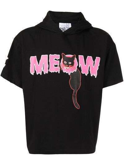 Natasha Zinko футболка с принтом Meow