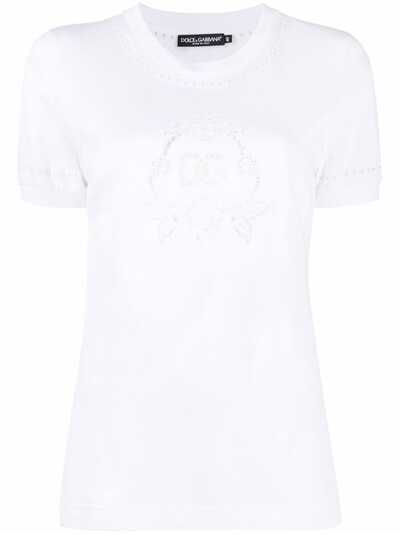 Dolce & Gabbana футболка с английской вышивкой