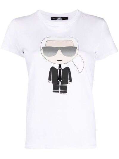 Karl Lagerfeld футболка Ikonik с графичным принтом
