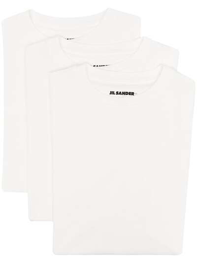 Jil Sander комплект из трех футболок с логотипом
