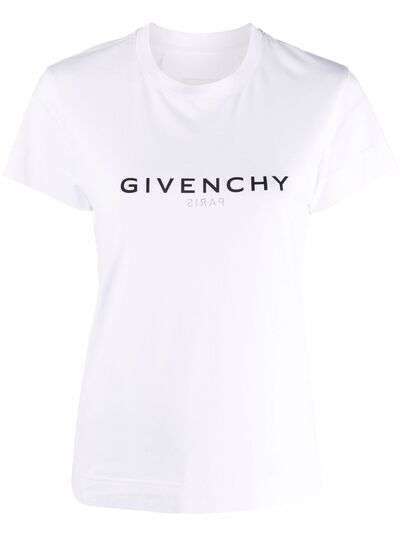 Givenchy футболка узкого кроя с логотипом
