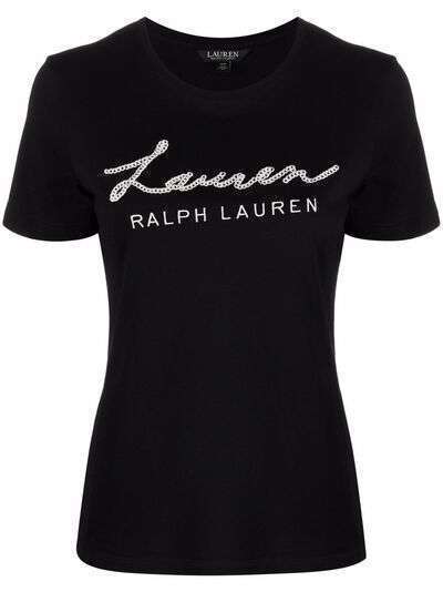 Lauren Ralph Lauren футболка с вышитым логотипом