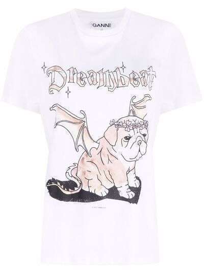 GANNI футболка с принтом Dreambeat