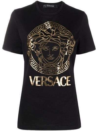 Versace футболка с декором Medusa Head
