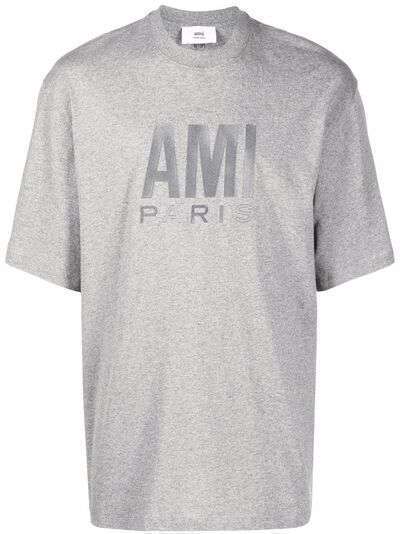 AMI Paris футболка из органического хлопка с логотипом
