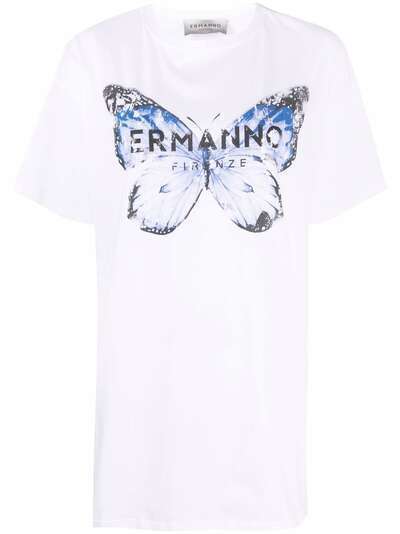Ermanno Ermanno logo-print oversized T-shirt