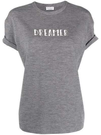 Brunello Cucinelli футболка Dreamer с подвернутыми рукавами