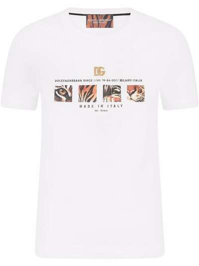 Dolce & Gabbana tiger logo-print T-shirt
