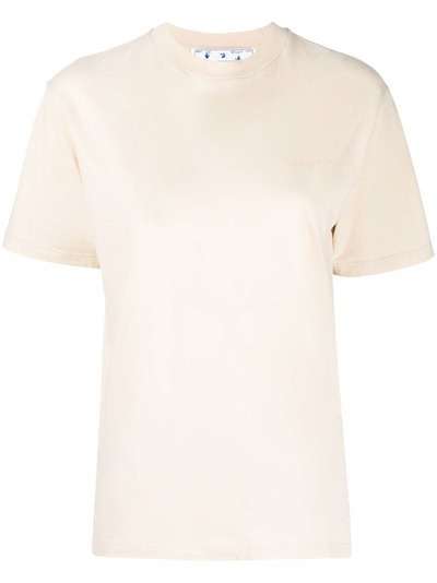 Off-White футболка с полосками Diag