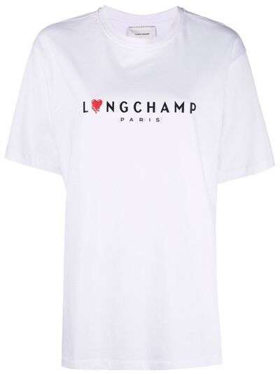 Longchamp футболка с логотипом