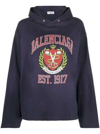 Balenciaga худи College с принтом