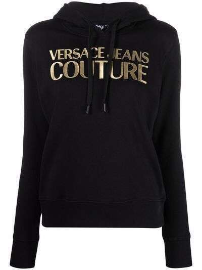 Versace Jeans Couture худи с логотипом металлик