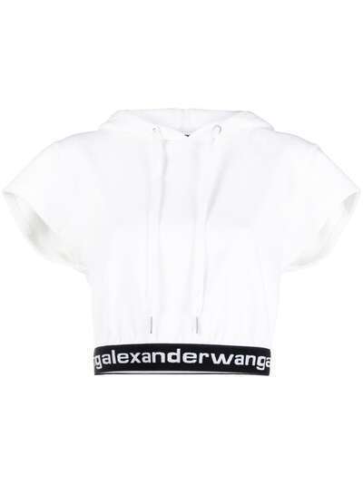 Alexander Wang худи с короткими рукавами и логотипом