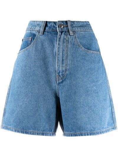 12 STOREEZ расклешенные джинсовые шорты
