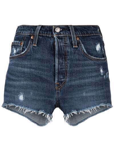 Levi's джинсовые шорты с эффектом потертости