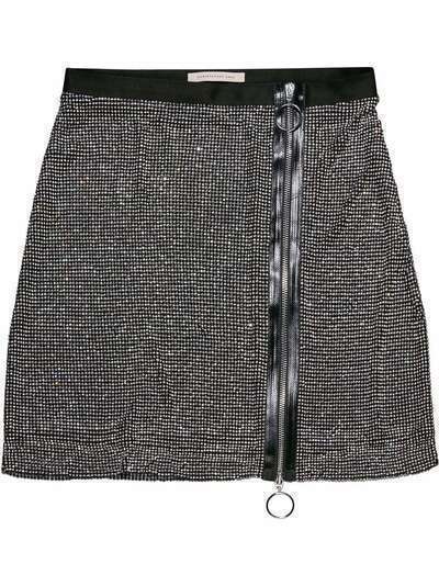 Christopher Kane CRYSTAL MESH ZIP SKIRT