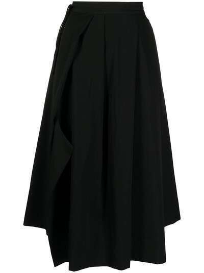 Yohji Yamamoto юбка асимметричного кроя с завышенной талией