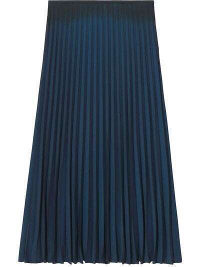 Proenza Schouler White Label Crepe Pleated Midi Skirt