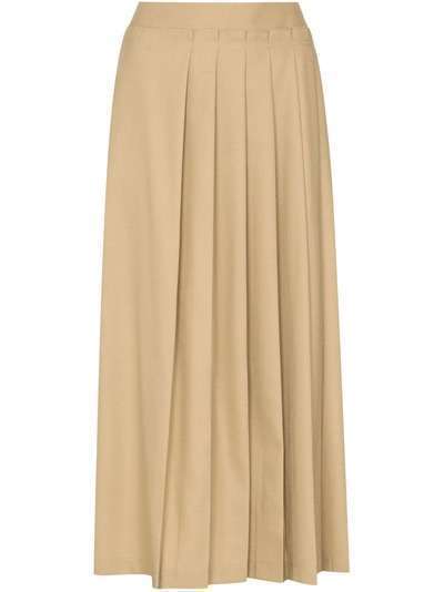 LVIR pleated midi skirt