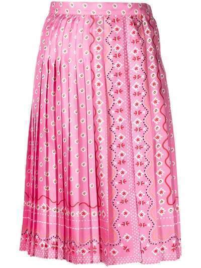 Ermanno Scervino плиссированная юбка с цветочным принтом