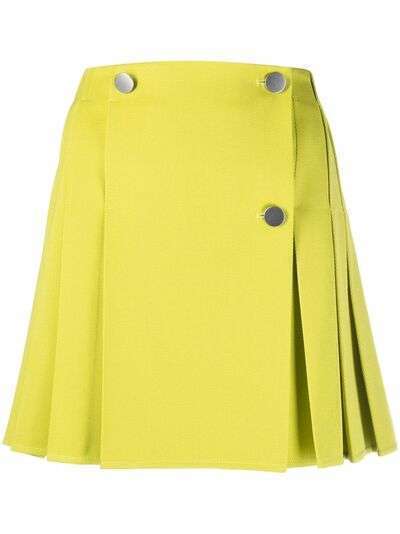 Bottega Veneta button-front pleated mini skirt