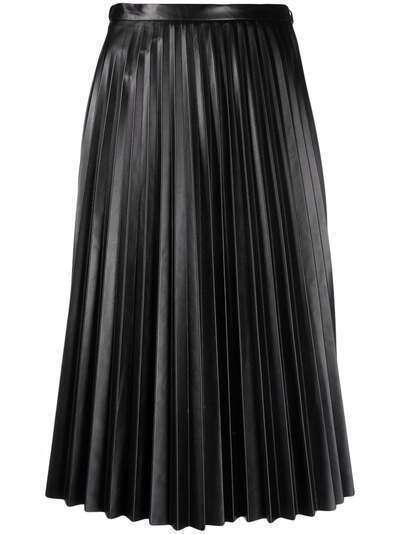 Moncler плиссированная юбка с завышенной талией