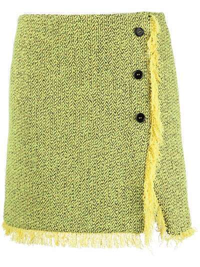 MSGM frayed-edge mini skirt