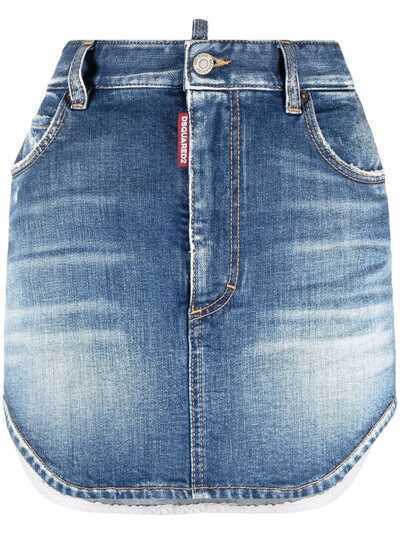 Dsquared2 джинсовая мини-юбка