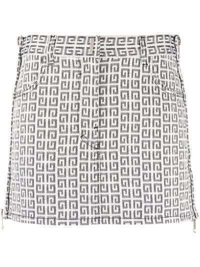 Givenchy юбка мини с монограммой